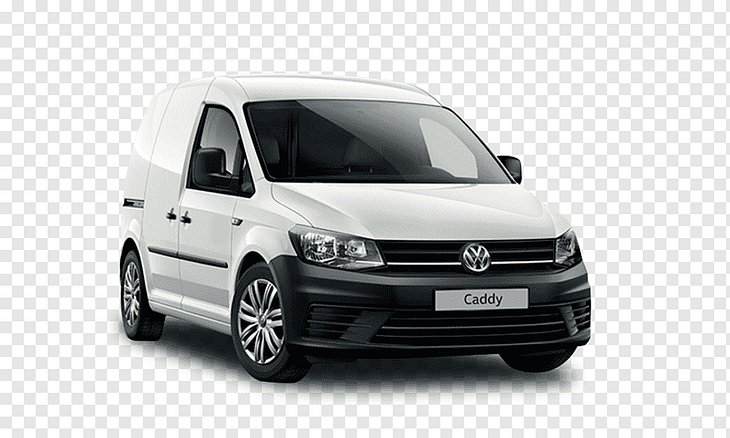 Een random Volkswagen Caddy ter illustratie